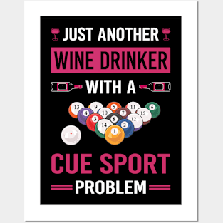 Wine Drinker Cue Sports Posters and Art